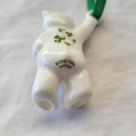 Royal Tara Ireland Porcelain Shamrock Angel and Teddy Bear Ornaments - Picture 4 of 9